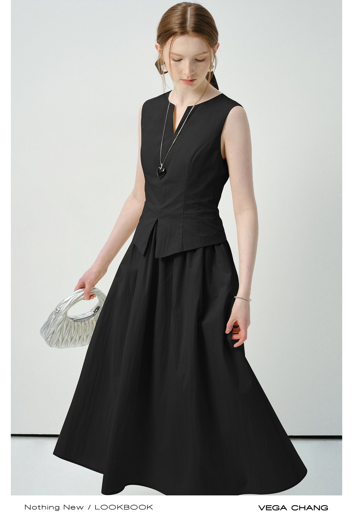 Faux Two-Piece Vest Dress