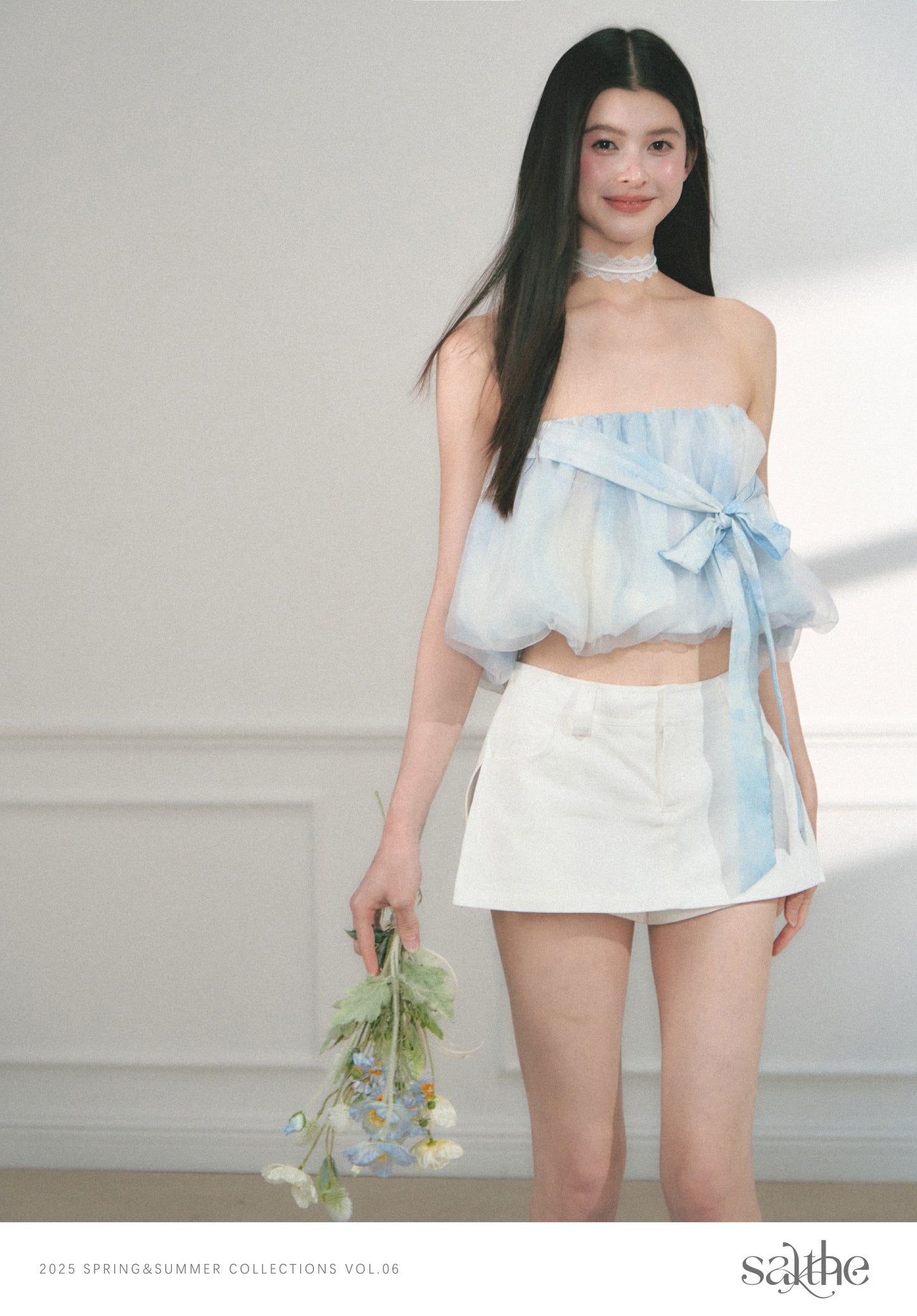 Micro A-Line Skort With Side Slit