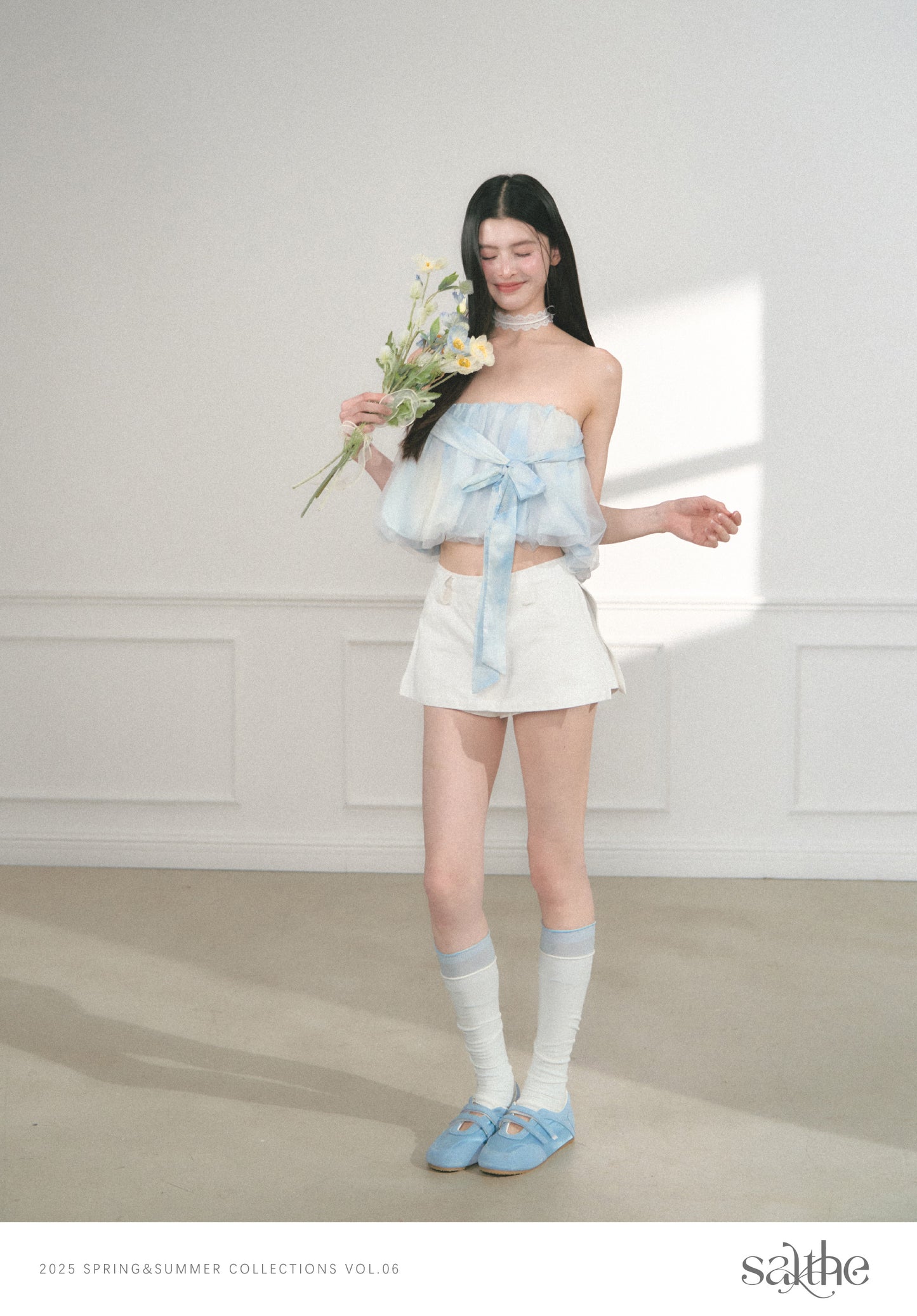 Micro A-Line Skort With Side Slit