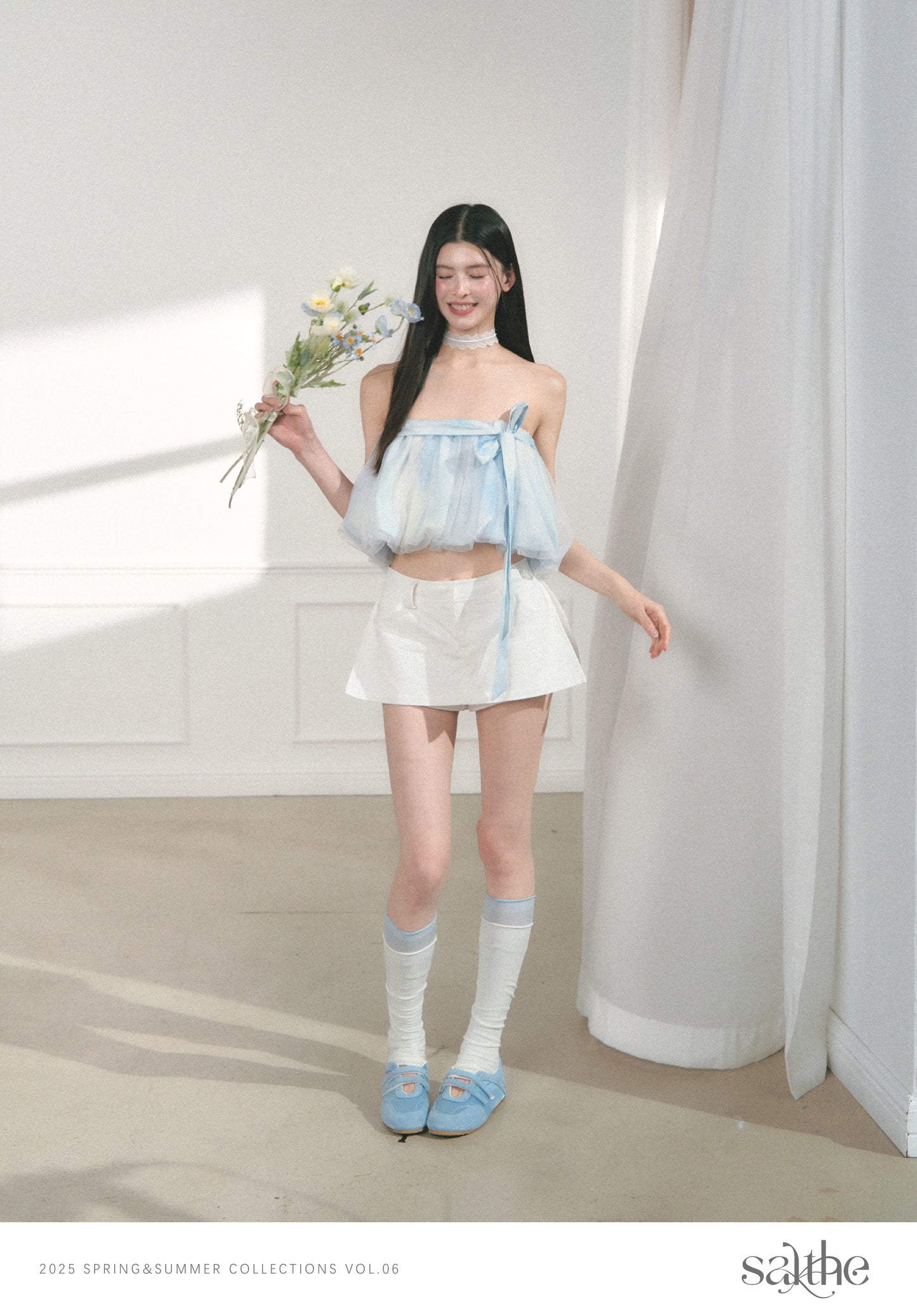 Micro A-Line Skort With Side Slit
