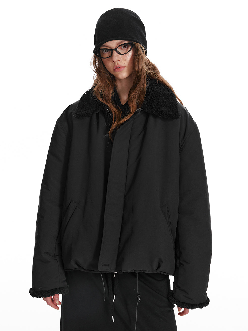 Dual-Zip Faux Fur Lined Jacket