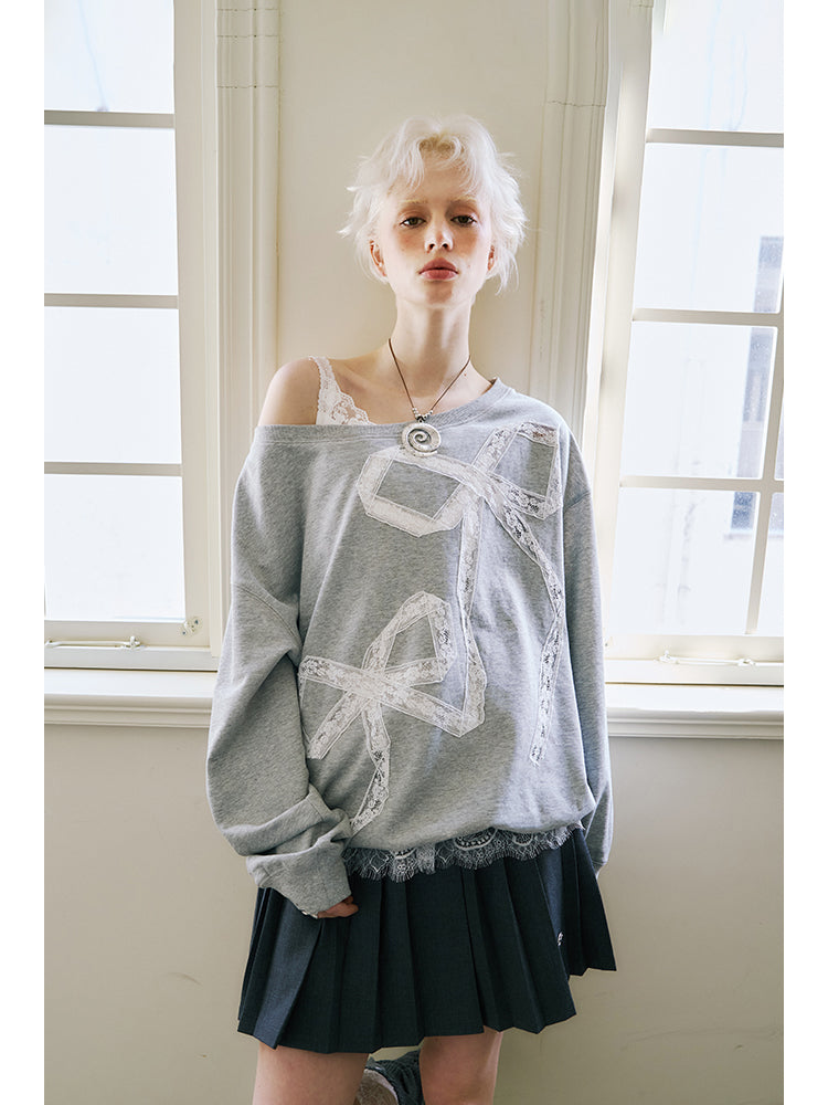 Preppy Pleated Skirt With Logo Metal Charm