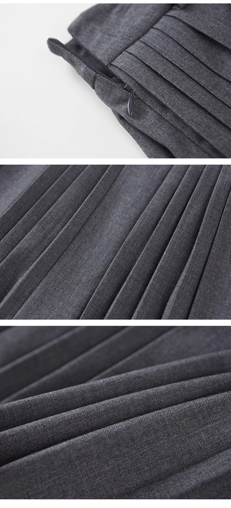 Preppy Pleated Skirt With Logo Metal Charm