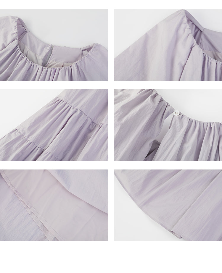 Gathered Waist Tie Strap Dress
