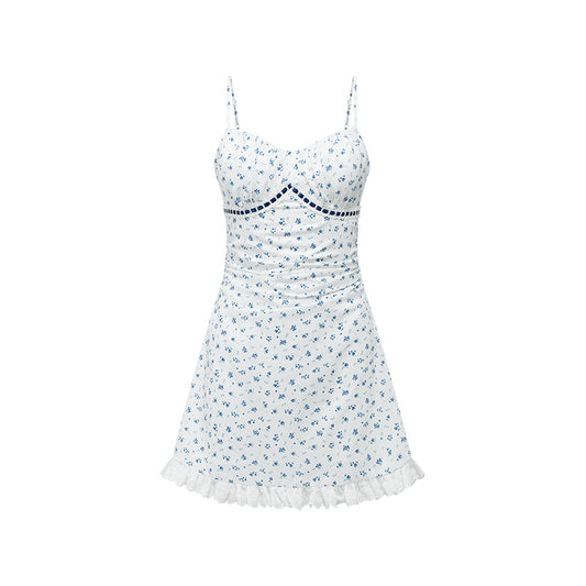 Floral Cami Mini Dress & Lightweight Sheer Cardigan