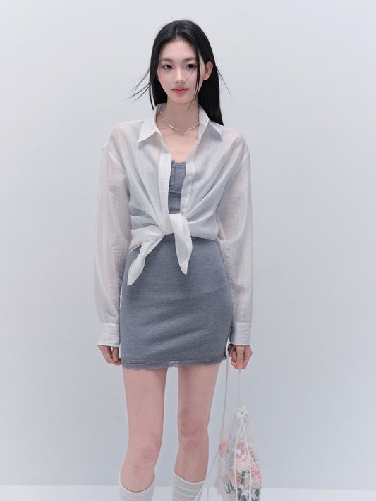 Clover Embroidered Breathable Sun Protection Shirt