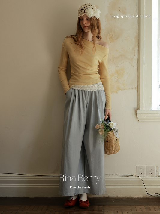 Slim Fit Draped One-Shoulder Asymmetric Top