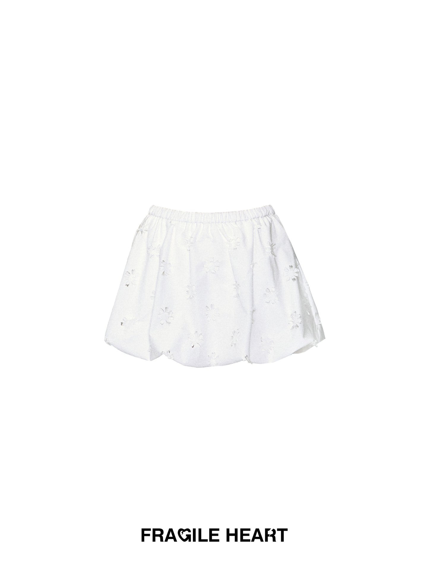 Puff-Sleeve Blouse, Floral Strapped Bandeau, Bubble Skirt