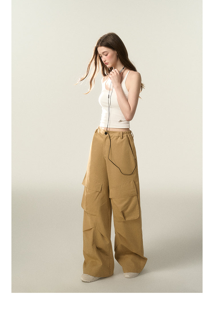 Cross-Strap Padded Cotton Camisole Top