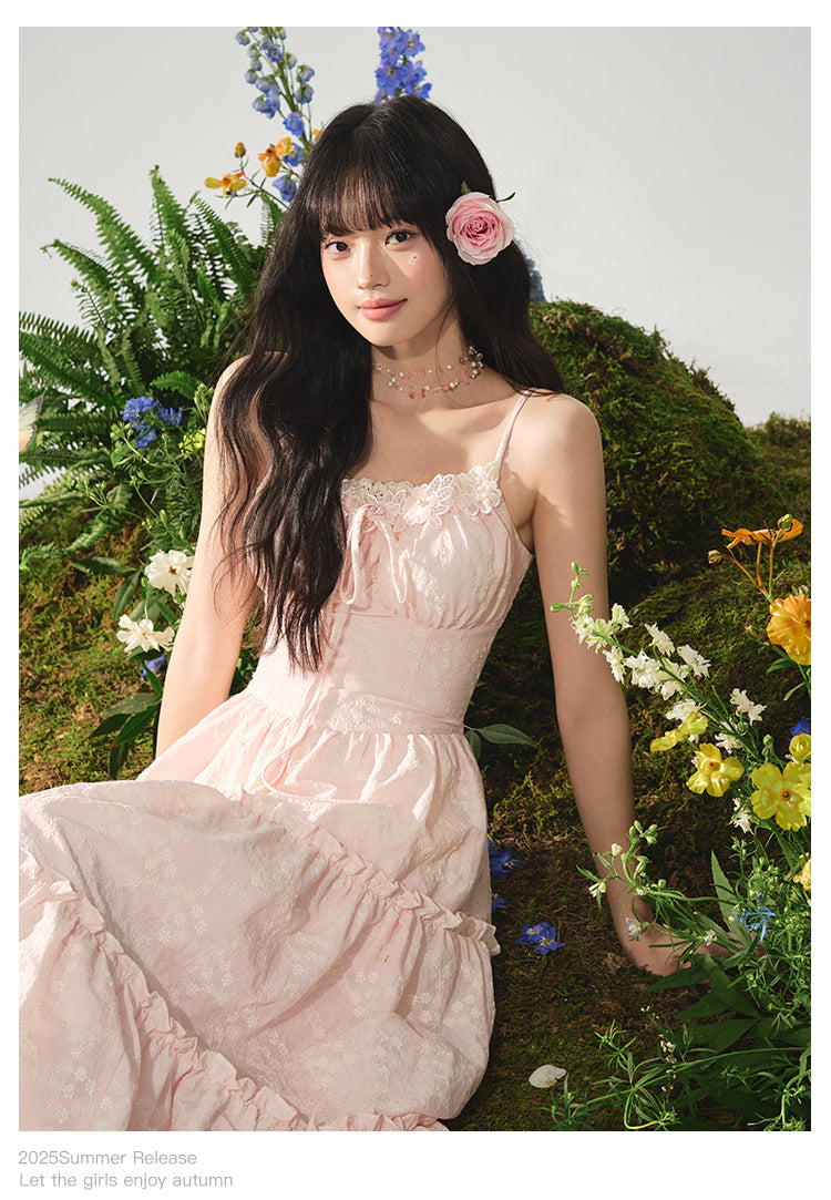 Corset-Style Floral Lace Holiday Dress