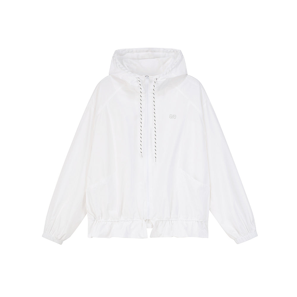 Bubble Skirt With Bow Detail & Hooded Jacket