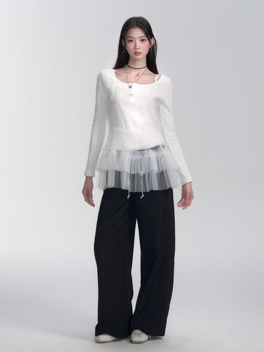 Two-Way Sheer Tulle Camisole For Layering