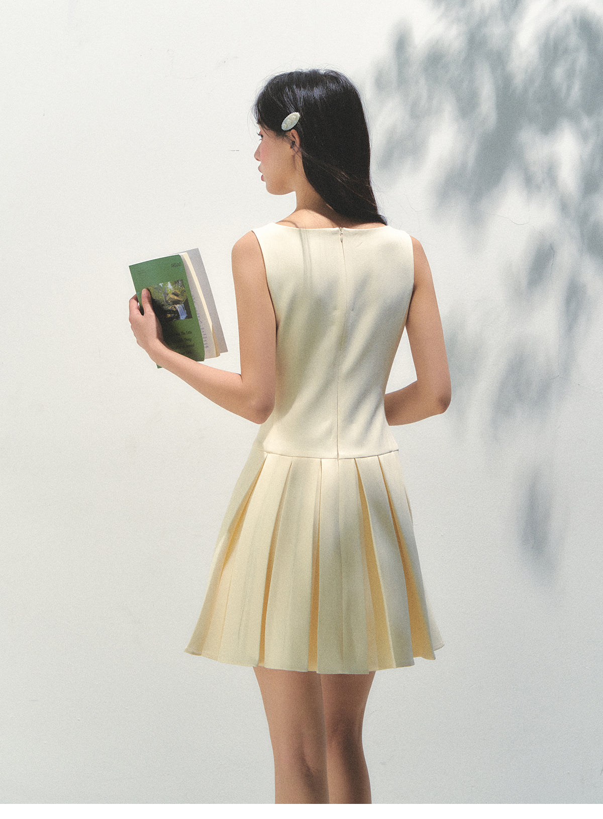 Sleeveless Frill Dress With Removable Sailor Collar