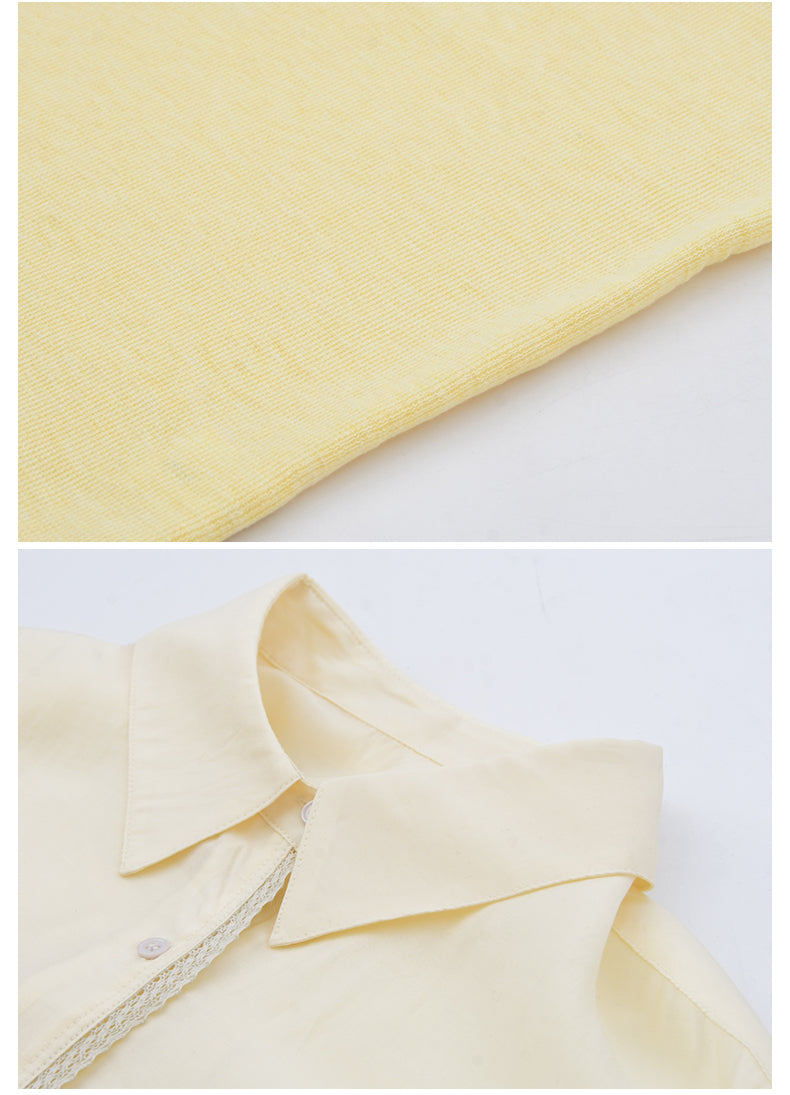 Sheer Shirt With Rounded Hem & Tube Cami Top