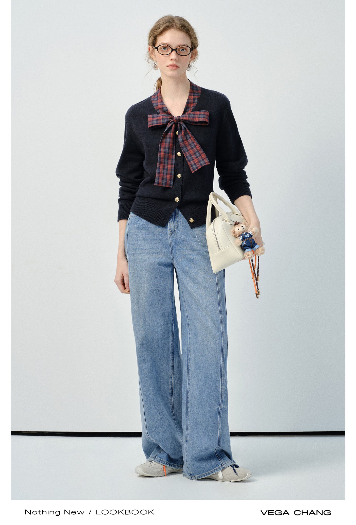 All-Shape Friendly Washed Wide-Leg Jeans