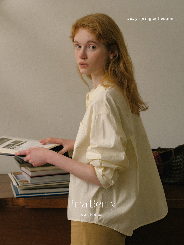 Classic Crisp Collared Cotton Shirt With Curved Hem