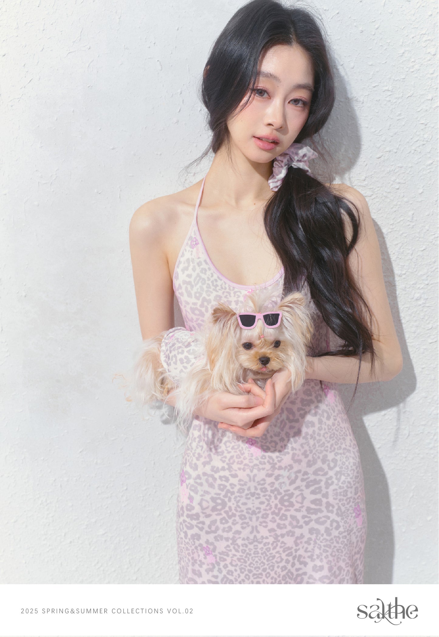 Leopard Print Halter Dress With Cut-Out Detail