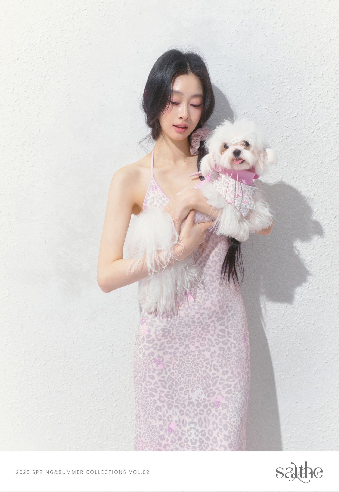 Leopard Print Halter Dress With Cut-Out Detail