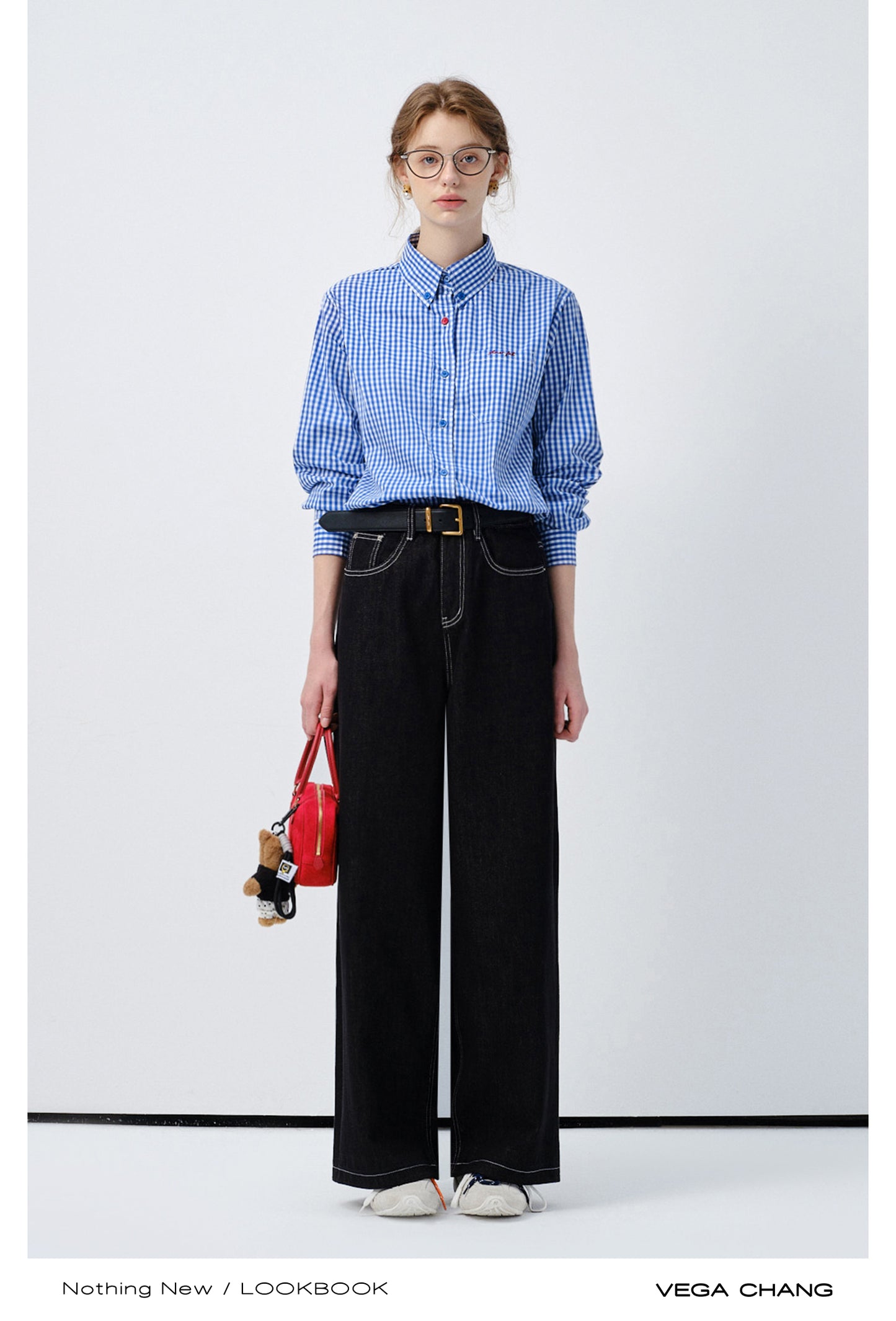 Straight-Leg Jeans With Contrast Stitching