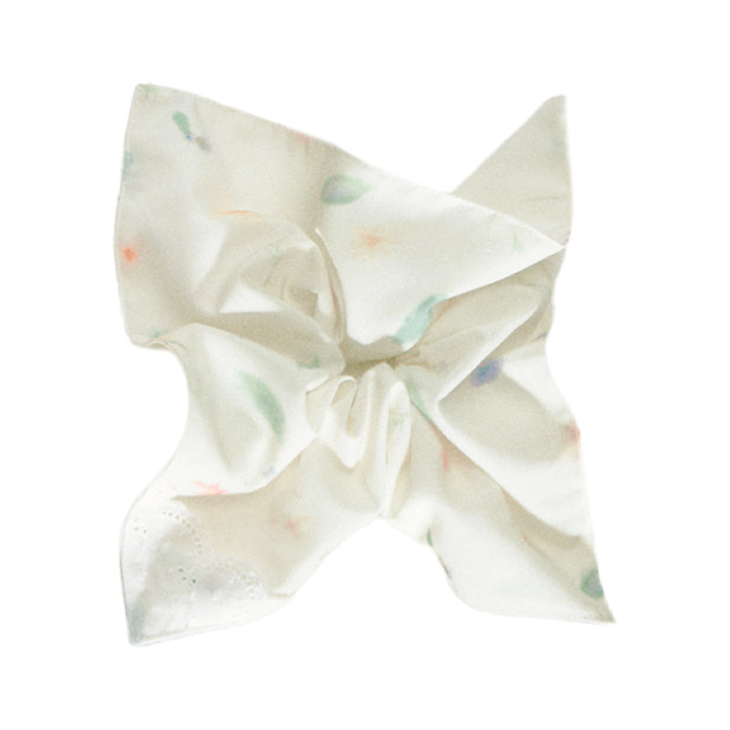 Floral Square-Shaped Scrunchie