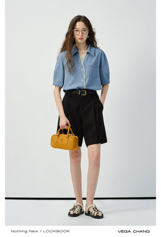 Casual High-Waist Tuck Shorts