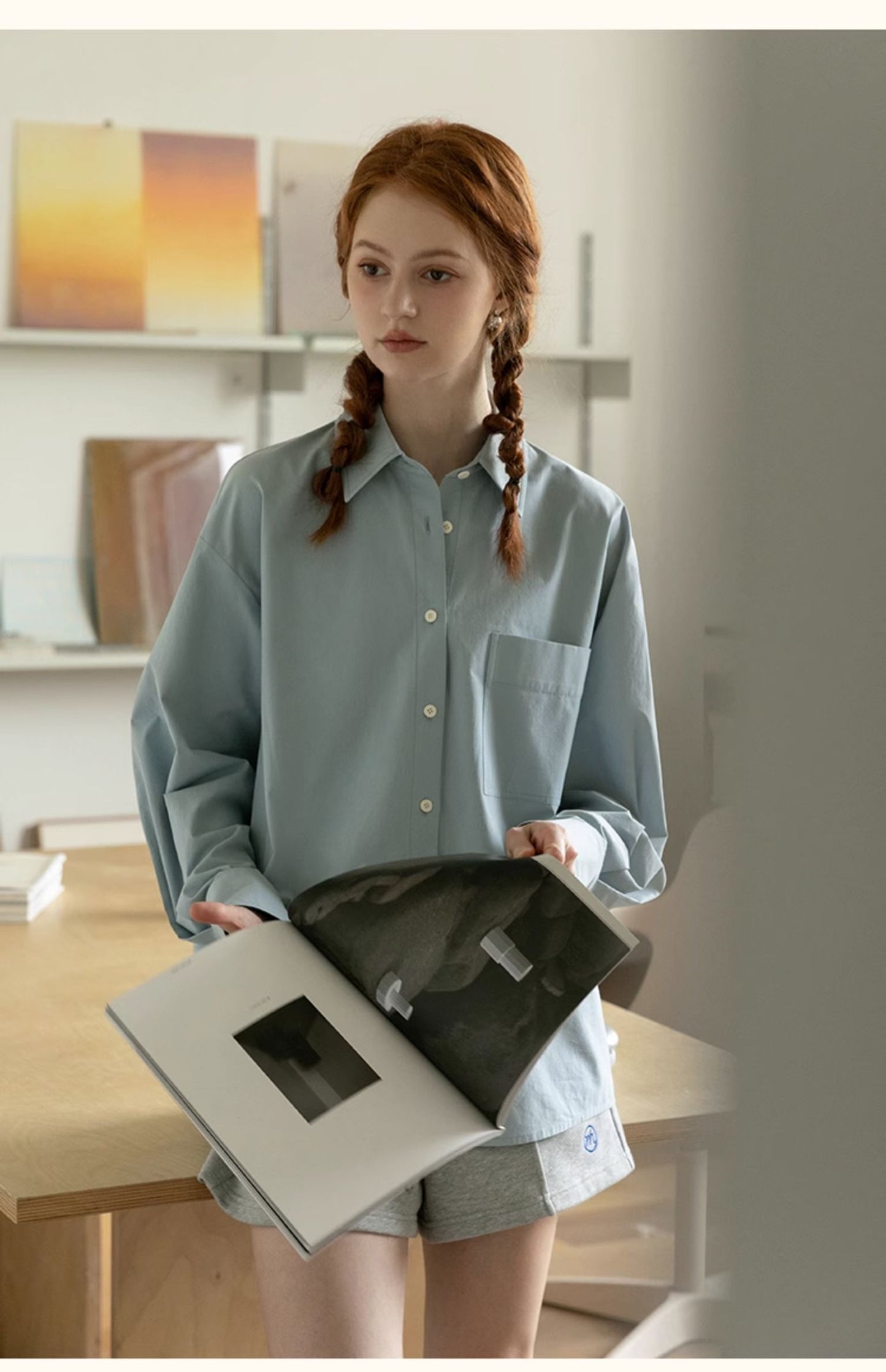 Cut-Out Shirt With Ribbon Detail