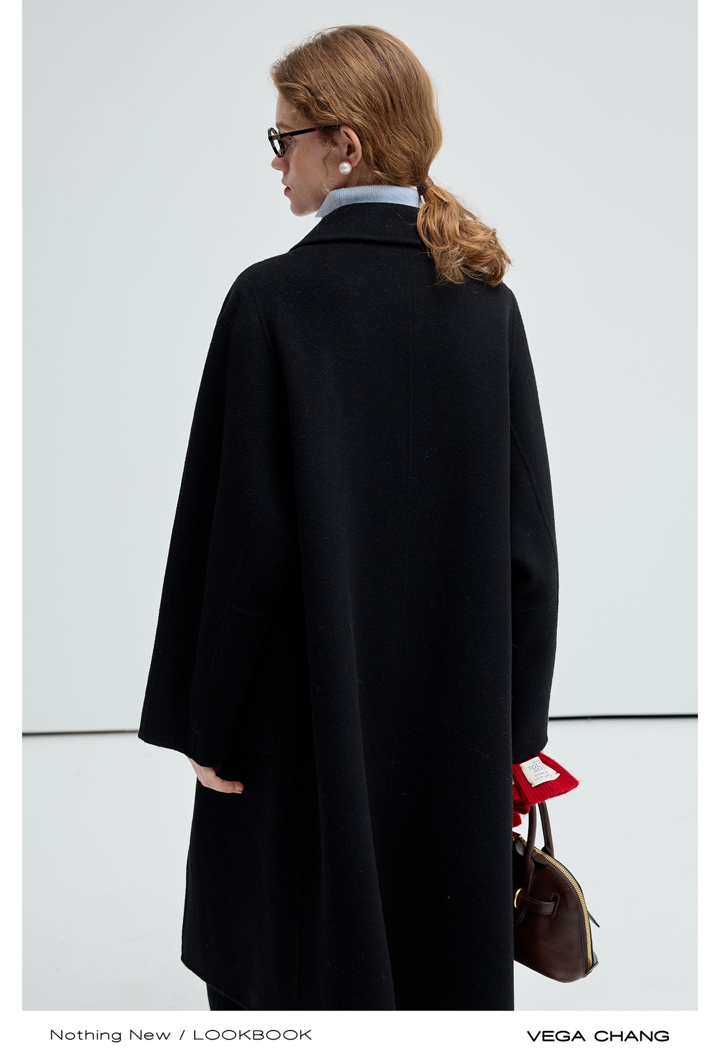 Double-Layered Doll Collar Wool Coat