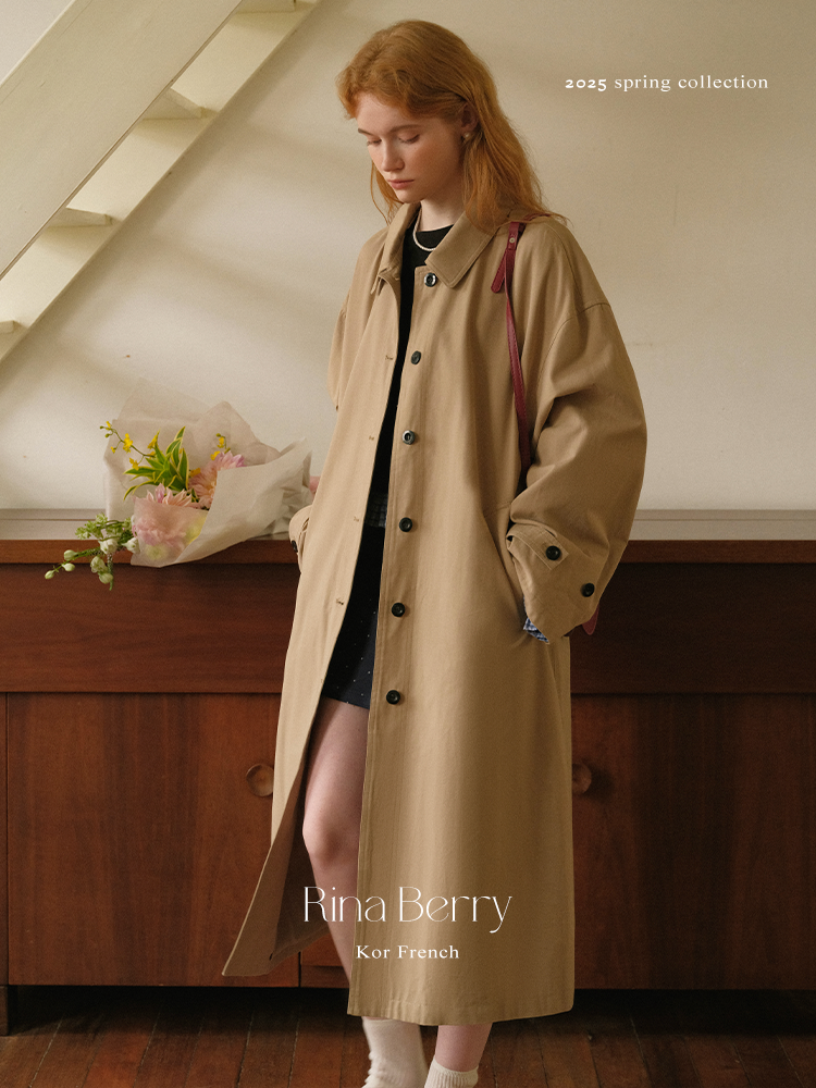 Oversized Storm-Flap Button-Up Coat