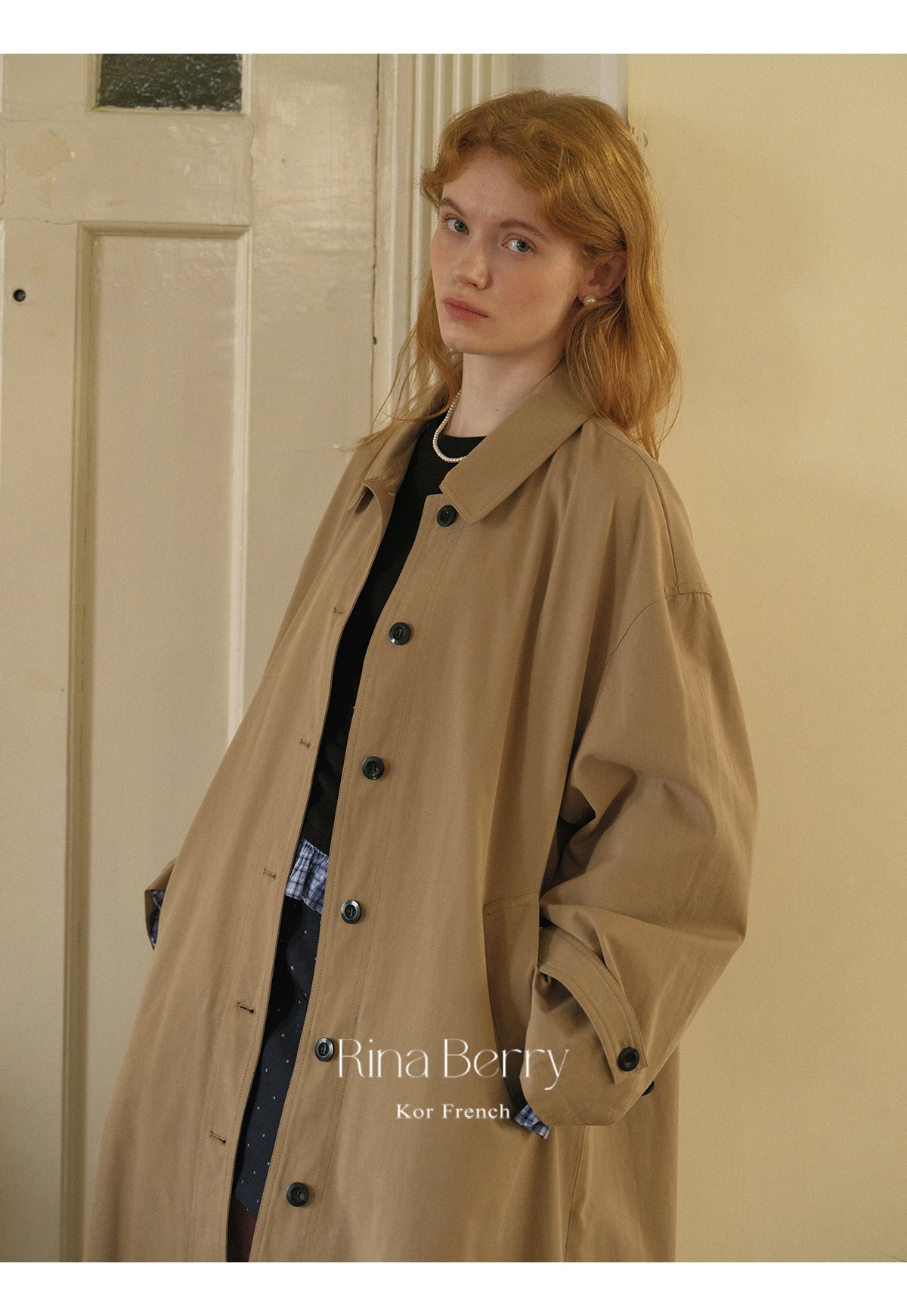 Oversized Storm-Flap Button-Up Coat