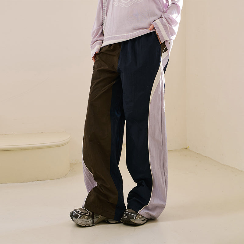 Colorblock Nylon Track Pants