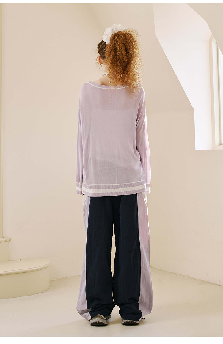 Colorblock Nylon Track Pants