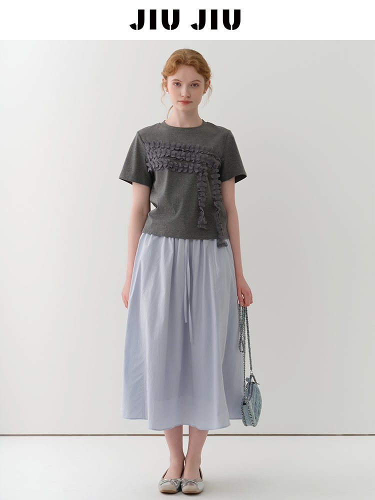 Floral-Embellished T-Shirt