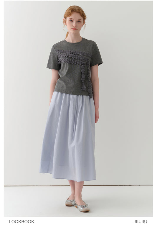 Floral-Embellished T-Shirt