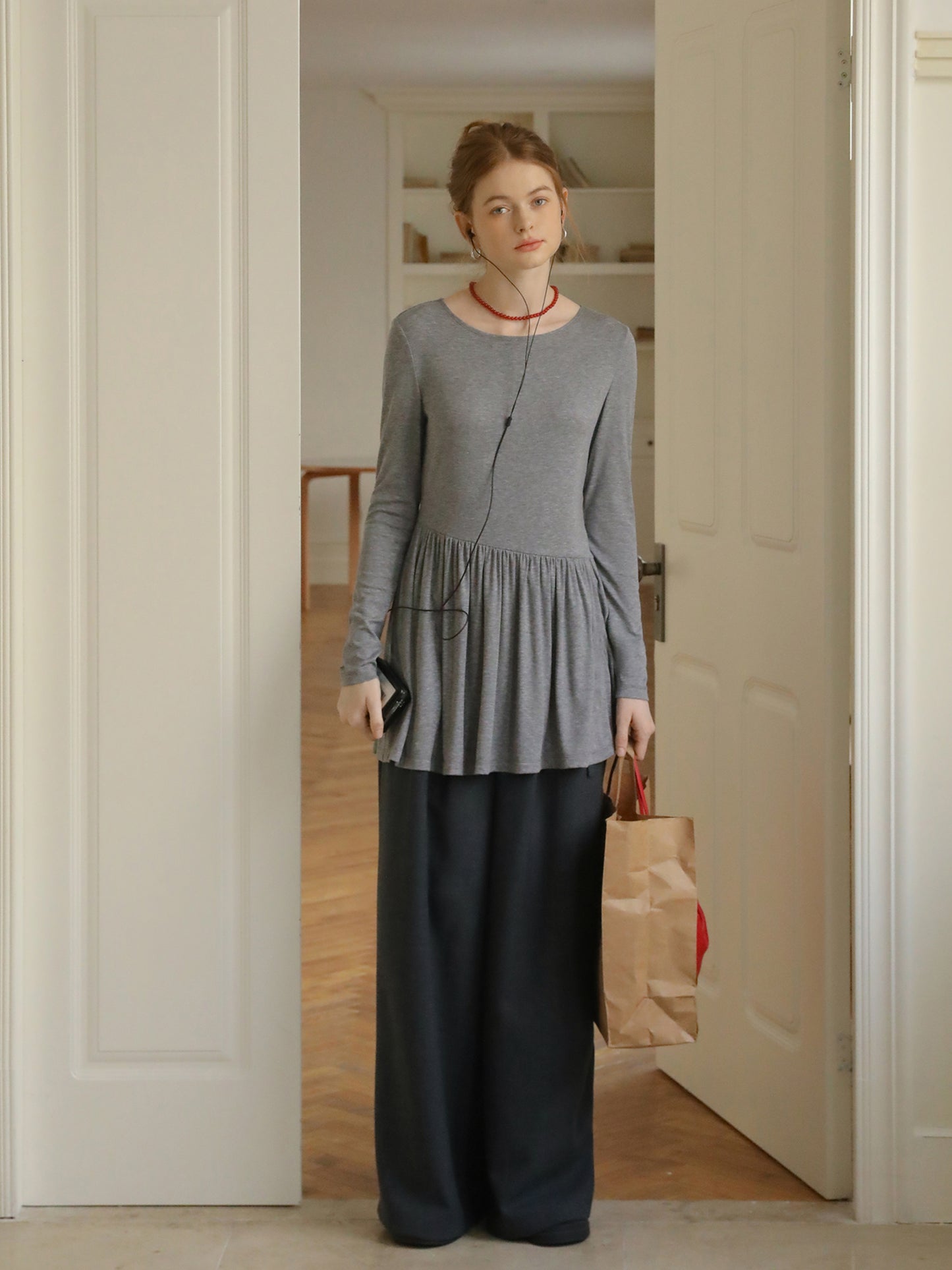 Asymmetric Peplum T-Shirt