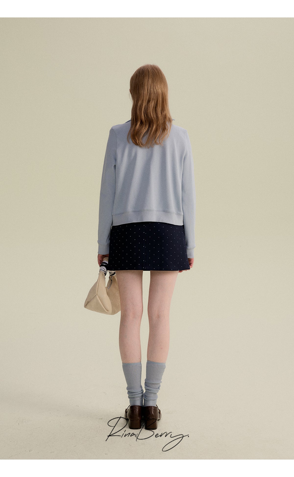 Asymmetric Collared Zip-Up Sweatshirt