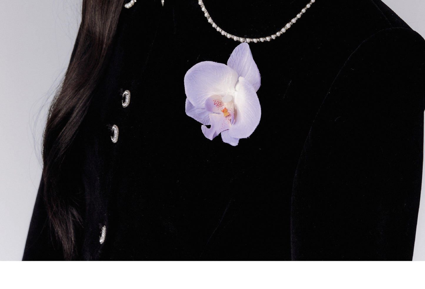 Bijou-Buttoned Elegant Tailored Jacket