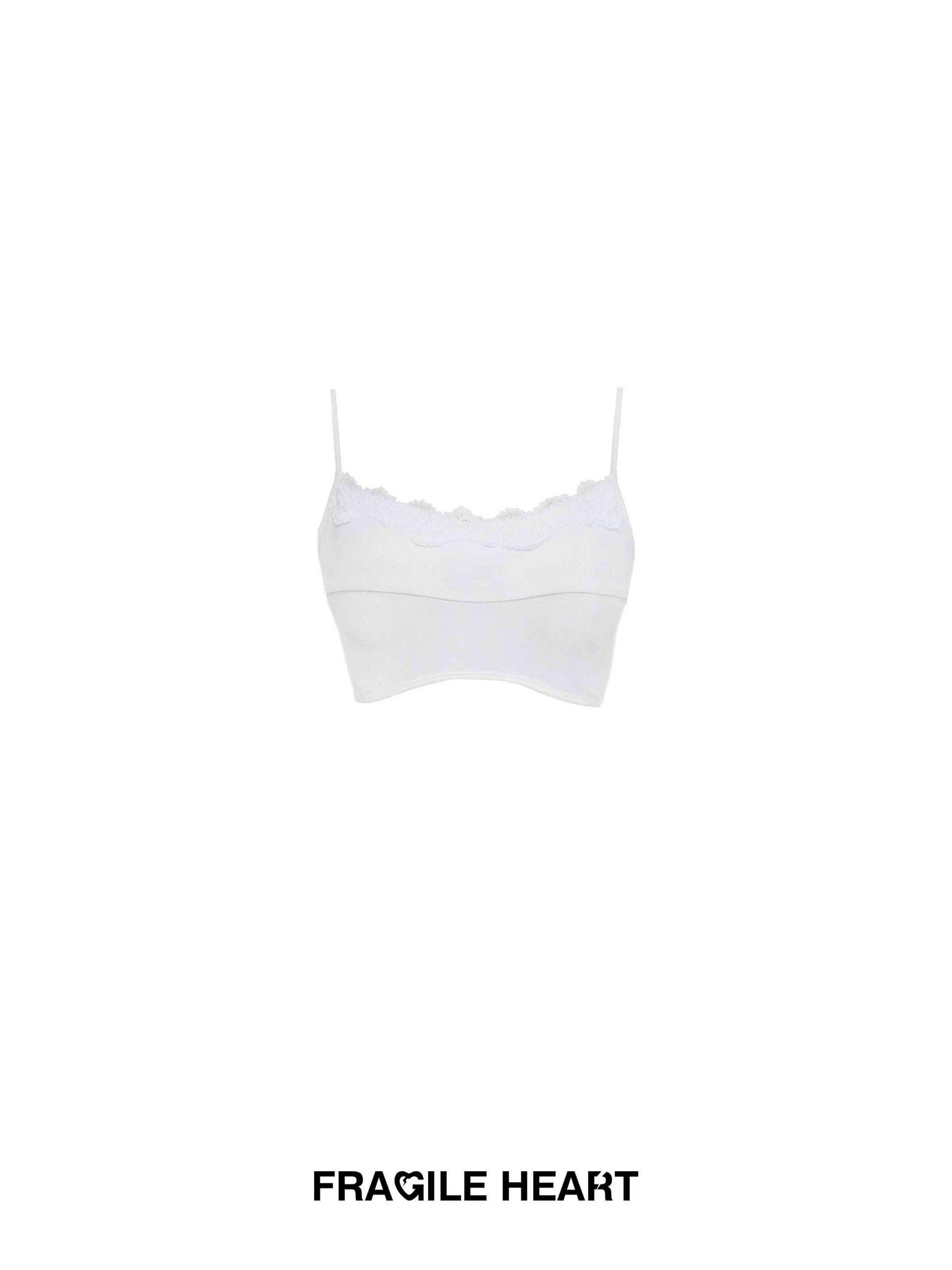 Lace-Trimmed Strapped Bandeau