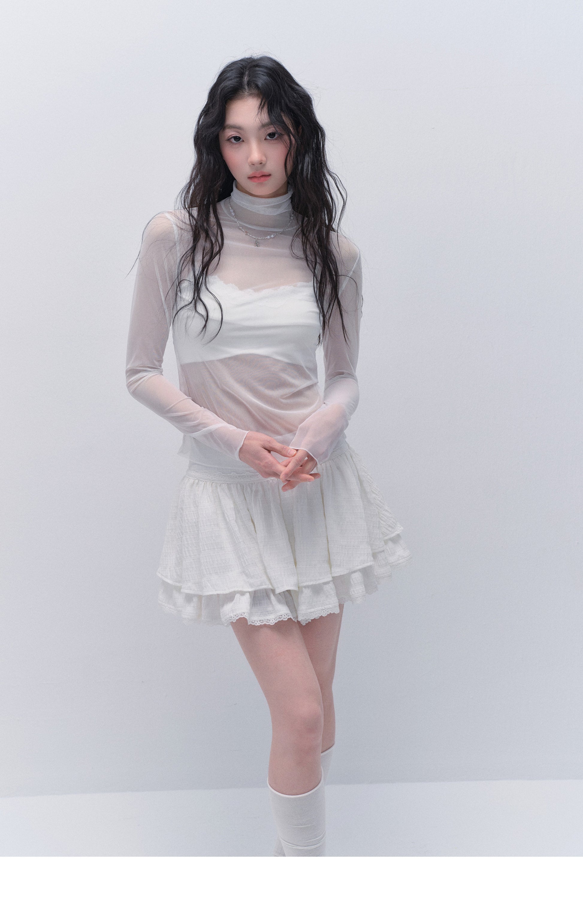 Lace-Trimmed Strapped Bandeau