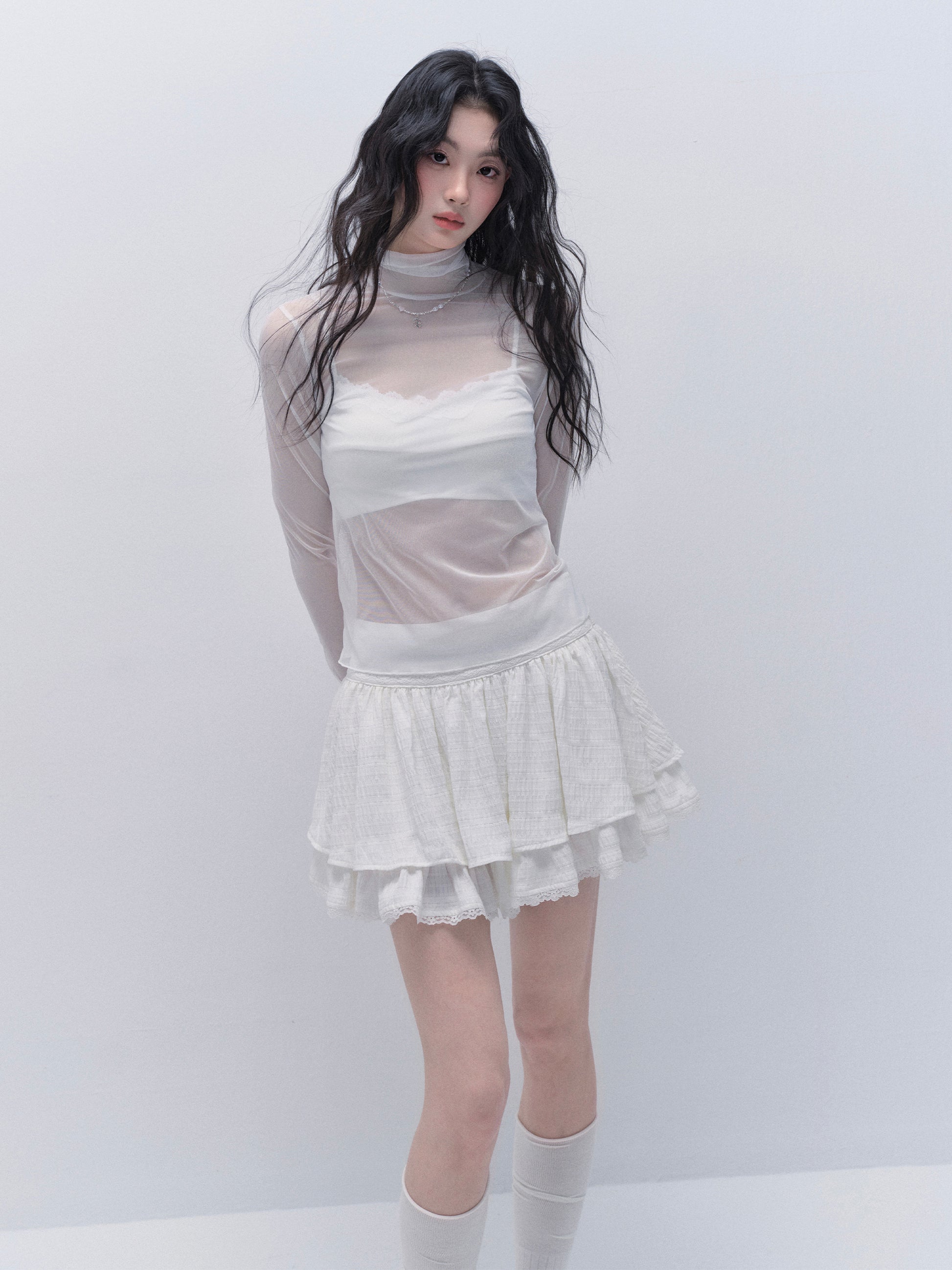 Lace-Trimmed Strapped Bandeau