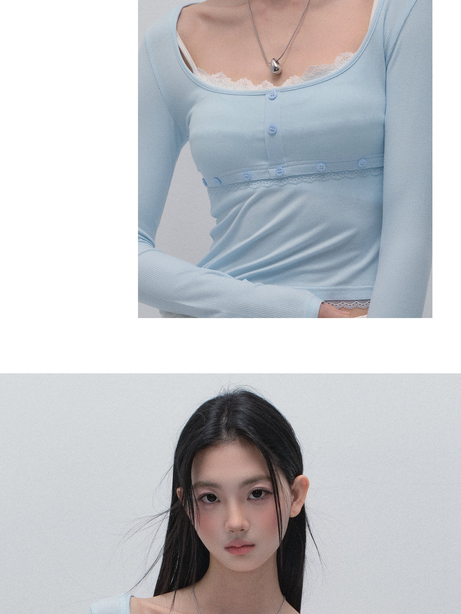 Lace-Trimmed Strapped Bandeau