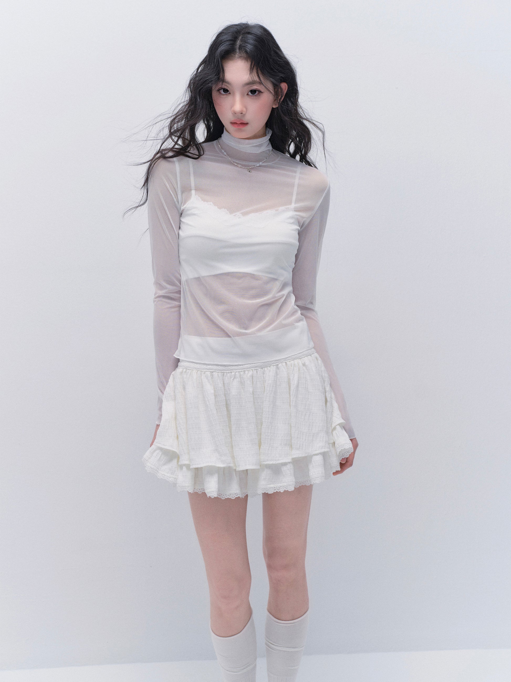 Lace-Trimmed Strapped Bandeau