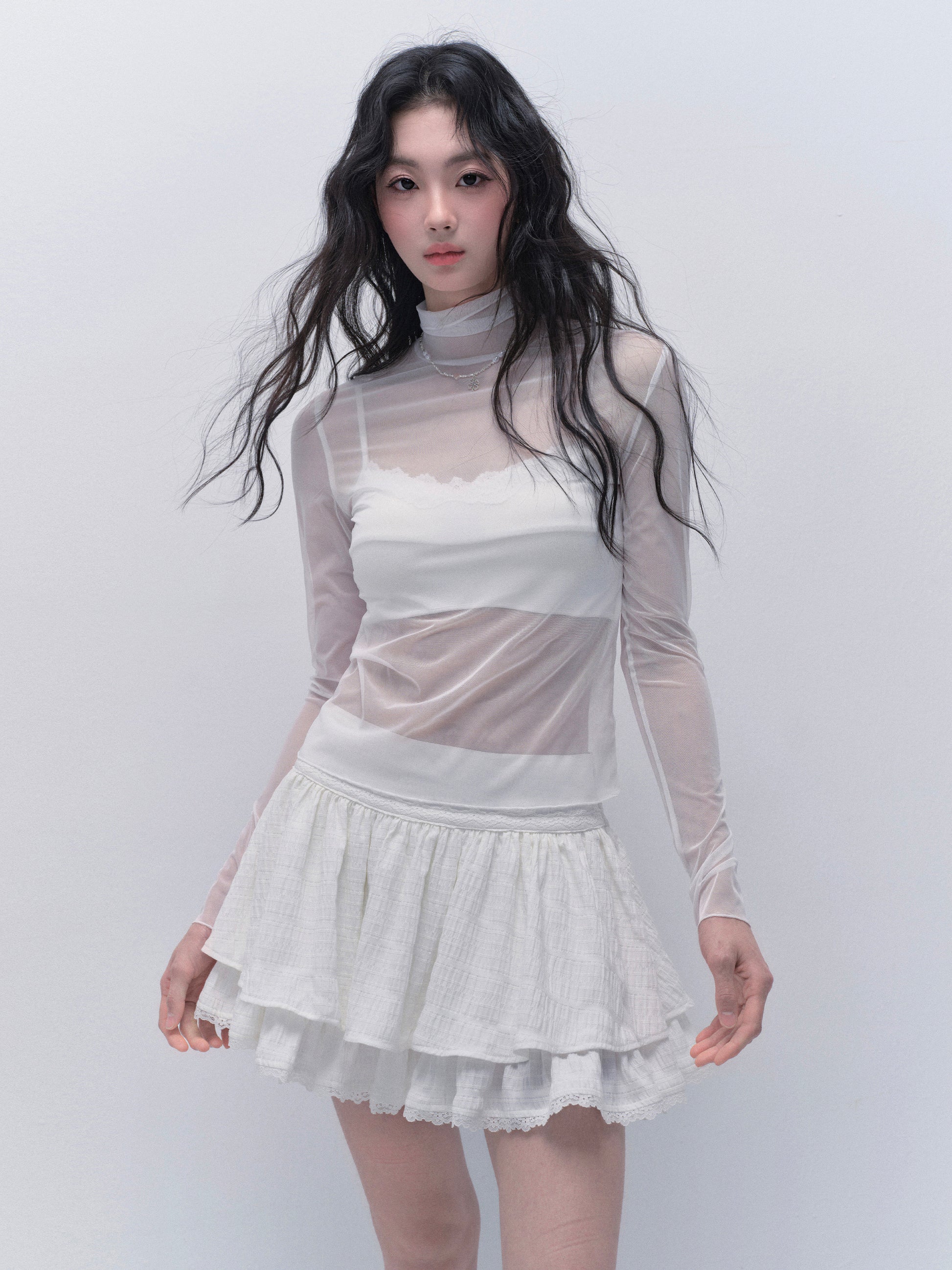 Lace-Trimmed Strapped Bandeau