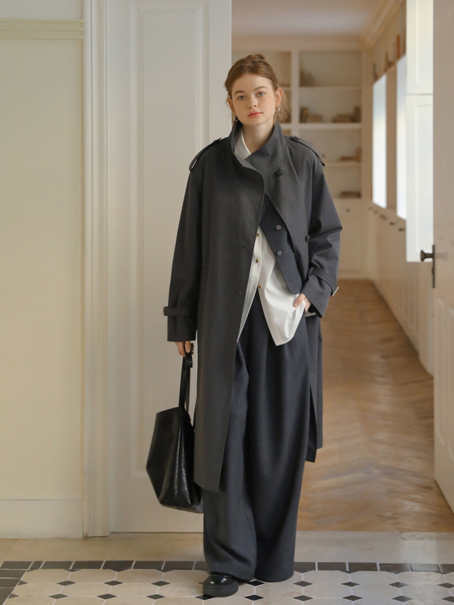 Asymmetrical Waistcoat With Back Belt Detail