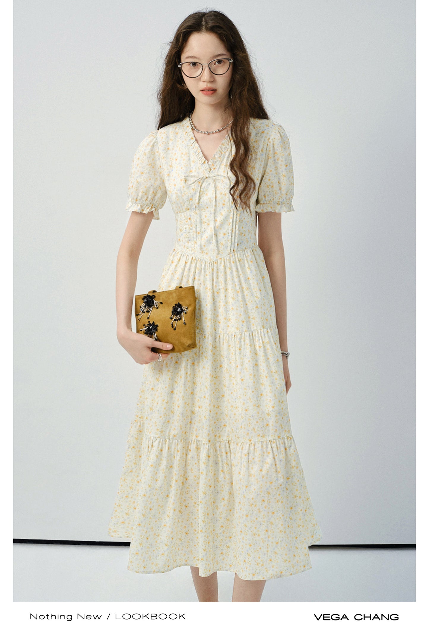 Floral Soft Gathered Cotton Dress In 2 Lengths
