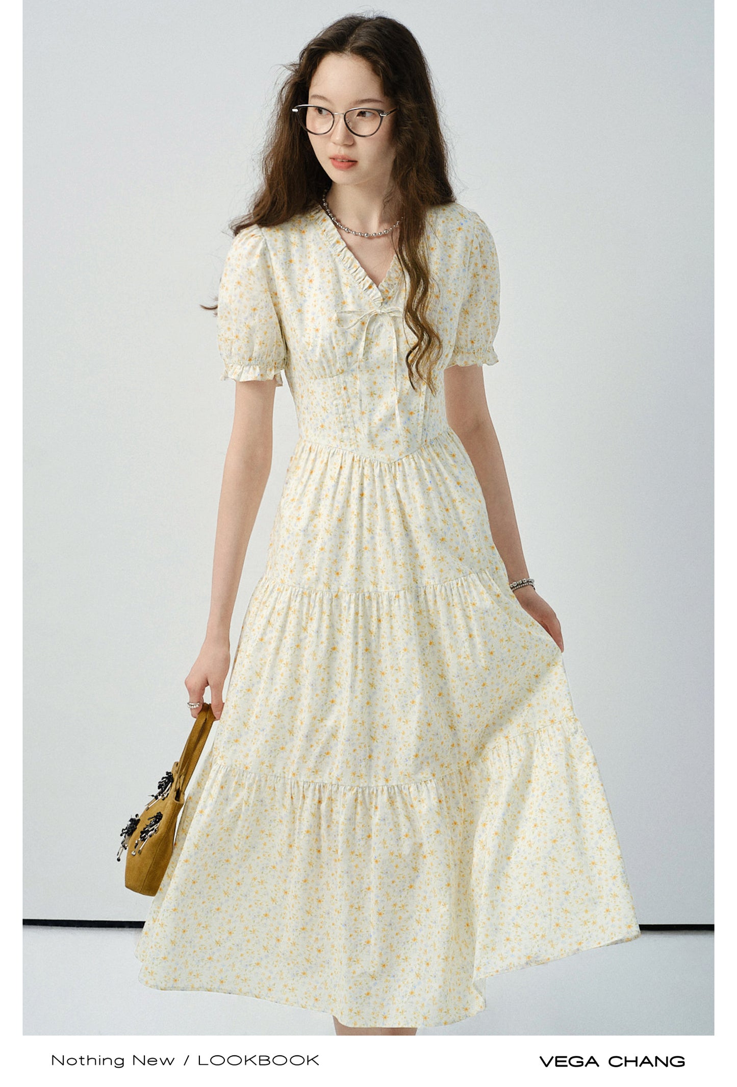 Floral Soft Gathered Cotton Dress In 2 Lengths