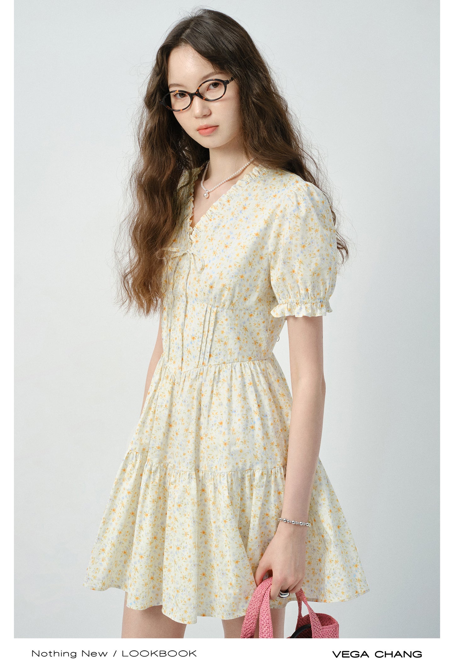 Floral Soft Gathered Cotton Dress In 2 Lengths