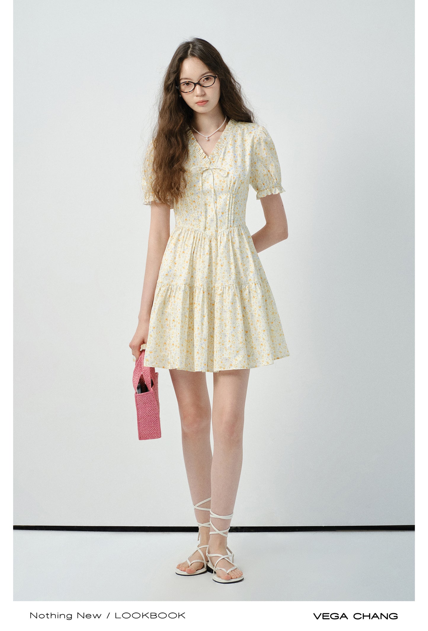 Floral Soft Gathered Cotton Dress In 2 Lengths