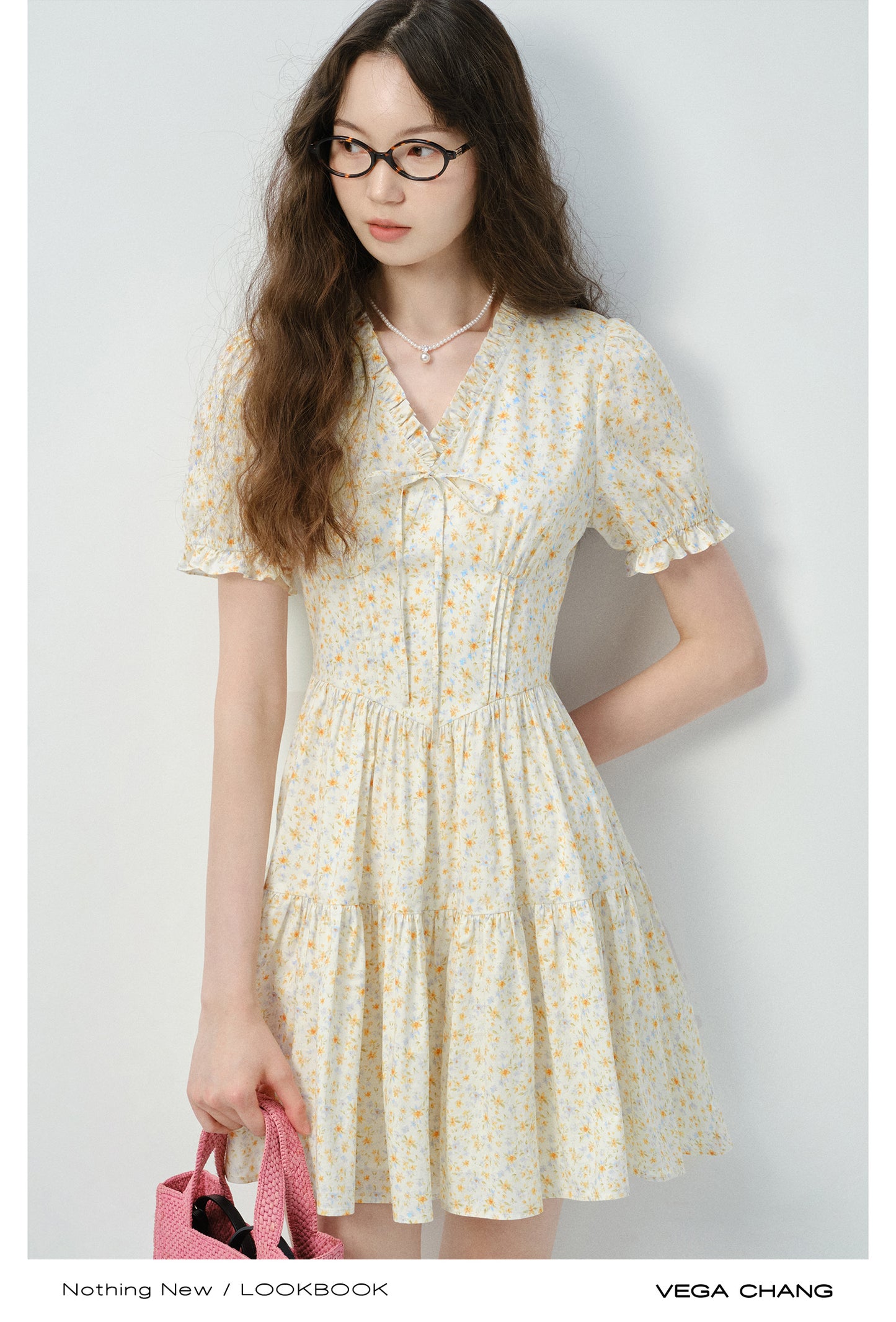 Floral Soft Gathered Cotton Dress In 2 Lengths