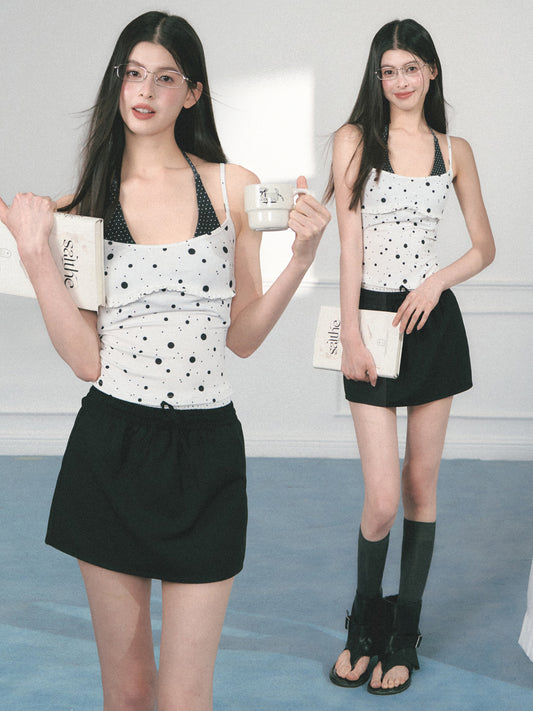 Frill Cami Top With Adjustable Straps