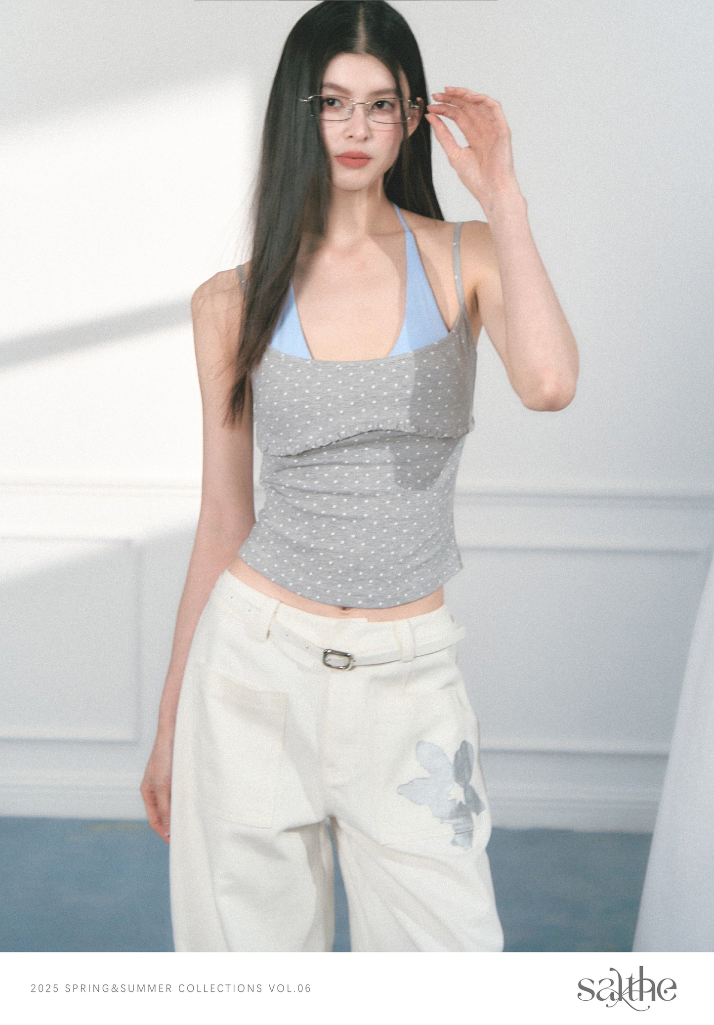 Frill Cami Top With Adjustable Straps